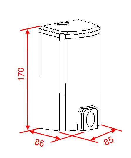 Novaservis 69086,P zásobník na tekuté mydlo 500 ml