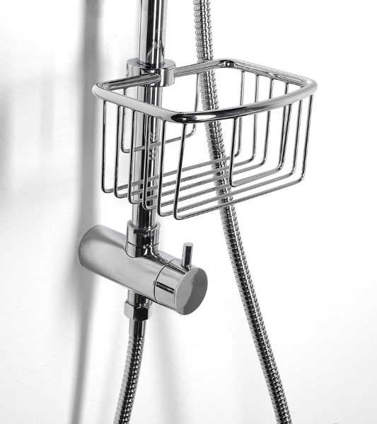 Smart 76260 drôtená polička na sprchovú tyč 18-25mm, chróm