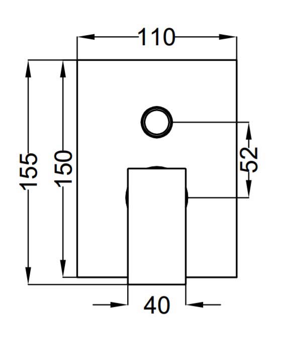 Teorema Blog 8G010 vaňová / sprchová podomietková batéria