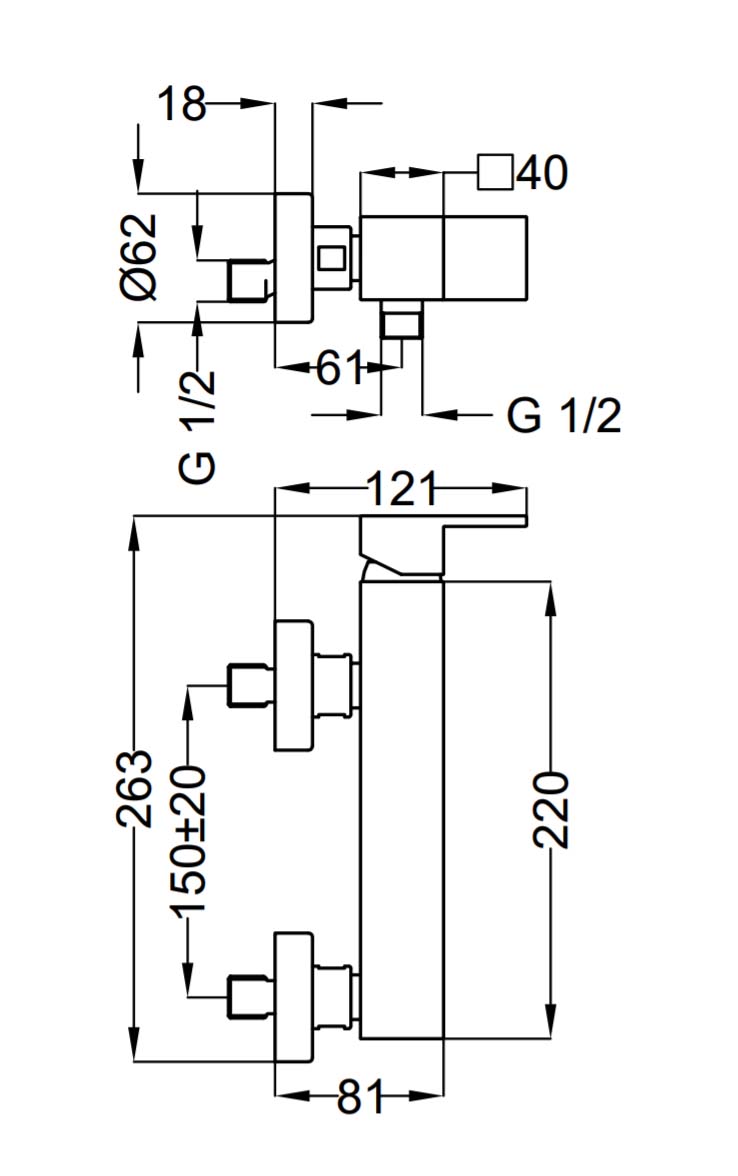 Teorema Blog 8G210 sprchová batéria