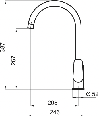 Novaservis Titania Pure 90313,0 drezová stojanková batéria