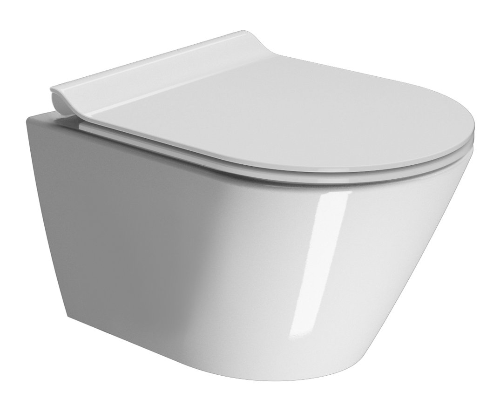 Kube X 941611 závesná WC misa, Swirlflush, 50x36 cm, biela ExtraGlaze