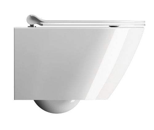 Kube X 941611 závesná WC misa, Swirlflush, 50x36 cm, biela ExtraGlaze
