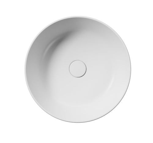 Kube X 942709 keramické umývadlo na dosku, priemer 45cm, biele matné