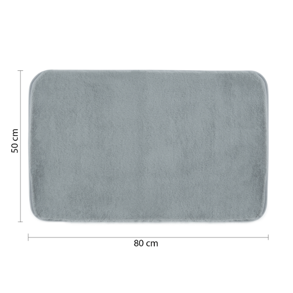 Fuzzy 96FY508062 kúpeľňová predložka, 50x80cm, 100% polyester, protišmyk, azzuro