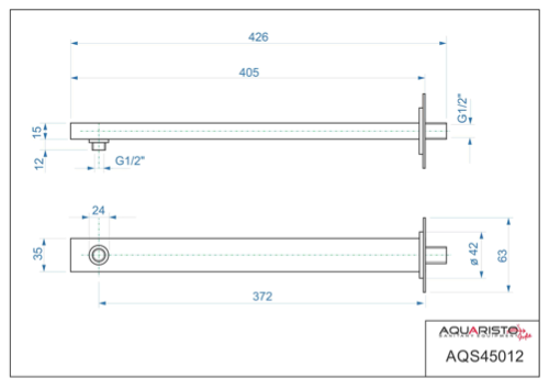 Aquaristo CNQ 066 AQ-B SET 2 podomietkový sprchový komplet