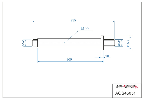 Bologna AQS45051 stropné sprchové rameno 20 cm