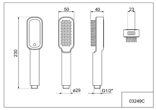 Aquaristo Pet AQS56010 ručná sprcha 2-polohová