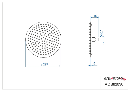 Superslim AQS62030 hlavová sprcha priemer 300 mm