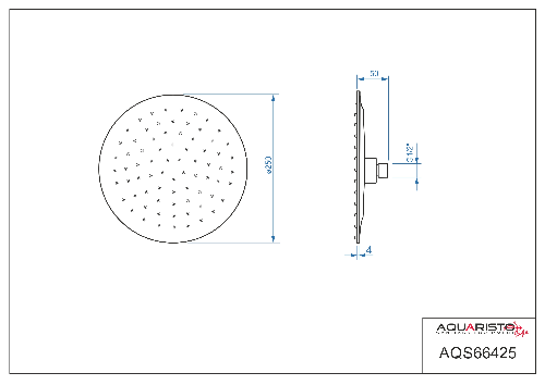 Thin AQS66425 hlavová sprcha priemer 250 mm
