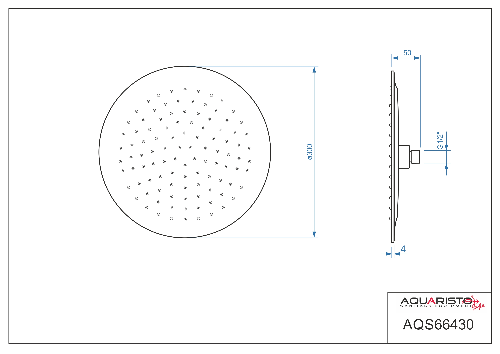Thin AQS66430 hlavová sprcha priemer 30 cm