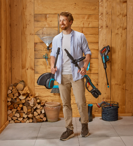 Gardena 14703-20 PowerTrim 30 18V sada akumulátorový vyžínač trávy