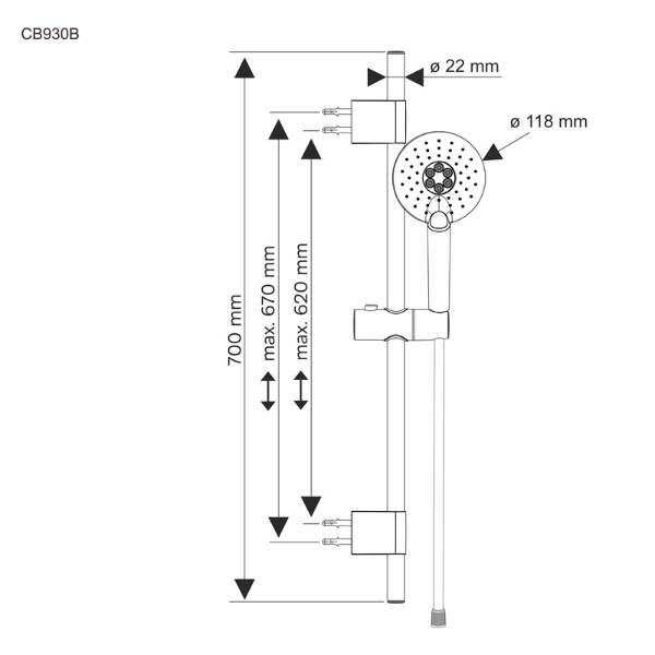 Mereo CB930B sprchová súprava