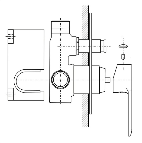 Aquaristo CNQ 066 AQ-B SET 2 podomietkový sprchový komplet