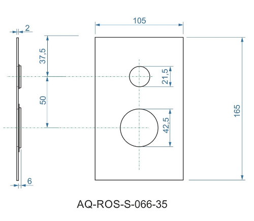 Aquaristo CNQ 066 AQ-B SET 2 podomietkový sprchový komplet