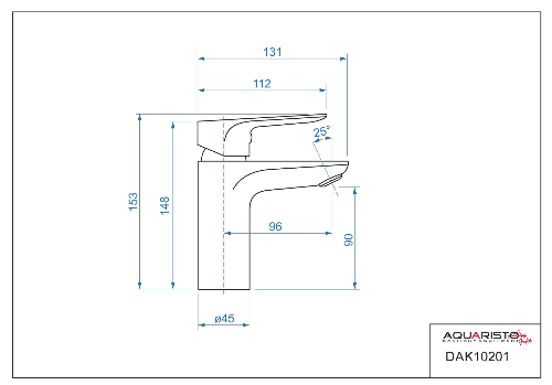 Dakota DAK10201eC umývadlová stojanková batéria