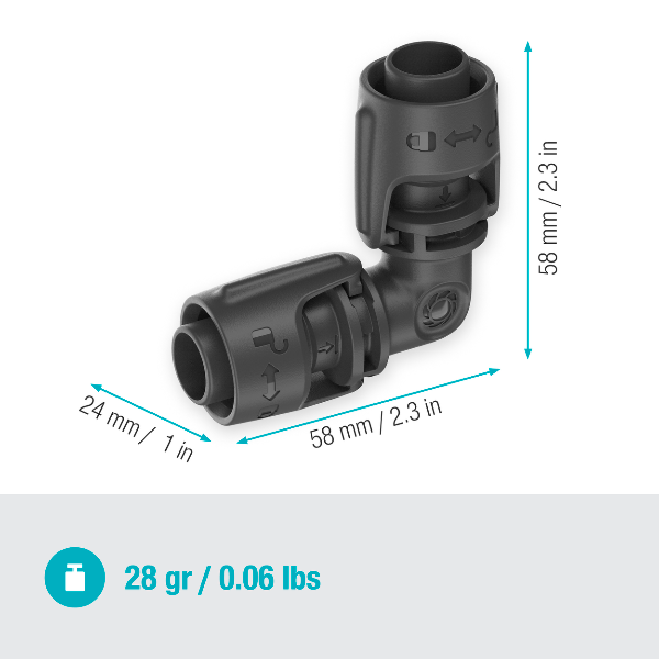 Gardena 13202-20 L-kus 13mm (1/2)" 2ks