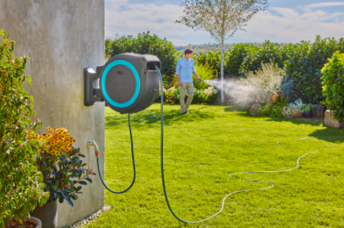 Gardena 18640-20 akumulátorový nástenný box na hadicu PowerRoll XL