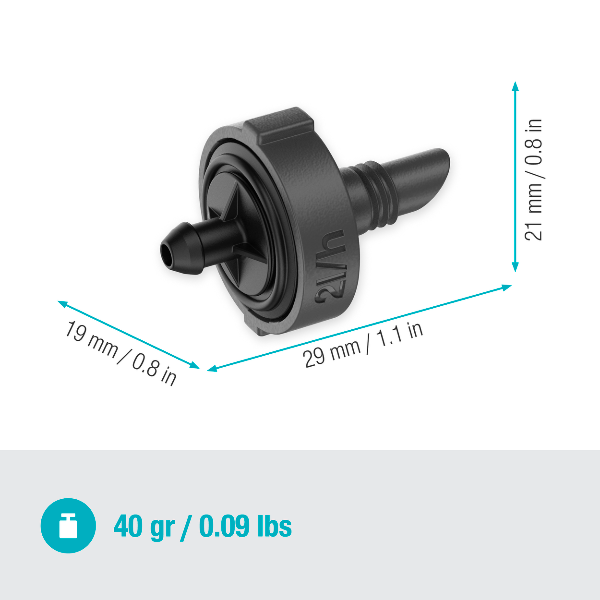 Gardena 13302-20 regulovateľný koncový kvapkač vyrovnávajúci tlak