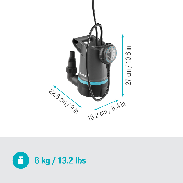 Gardena 9016-47 ponorné čerpadlo na čistú vodu 20000 Basic