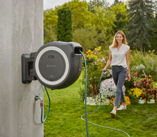 Gardena 18642-20 akumulátorový nástenný box na hadicu PowerRoll XL