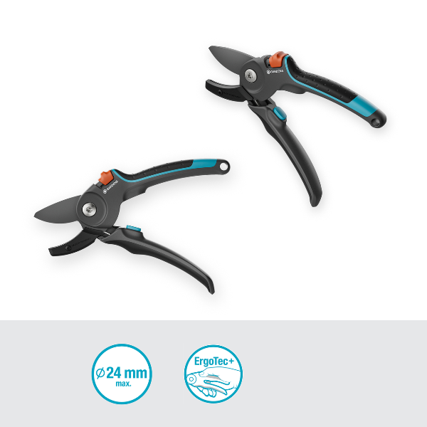 Gardena 12250-20 záhradné nožnice PremiumCut Pro, suché drevo, nákovkové