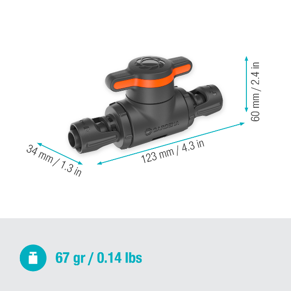 Gardena 13207-20 regulačný a uzatvárací ventil 1/2" 13mm