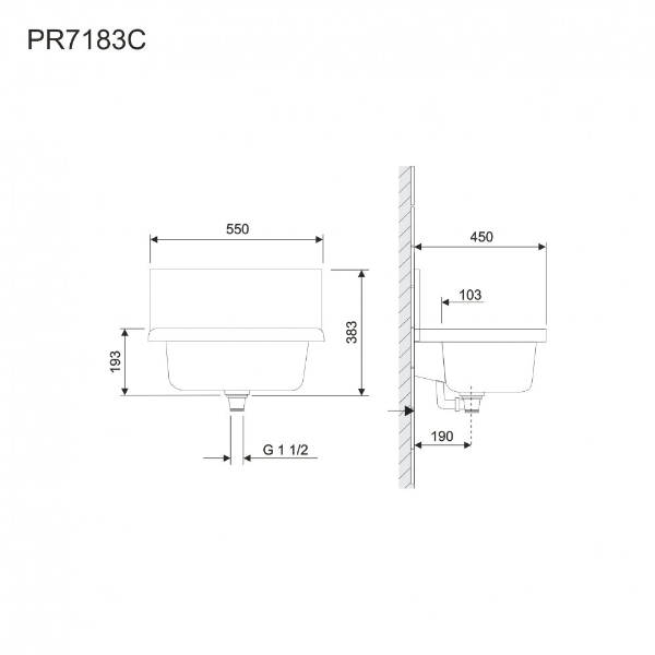 Mereo PR7183C výlevka