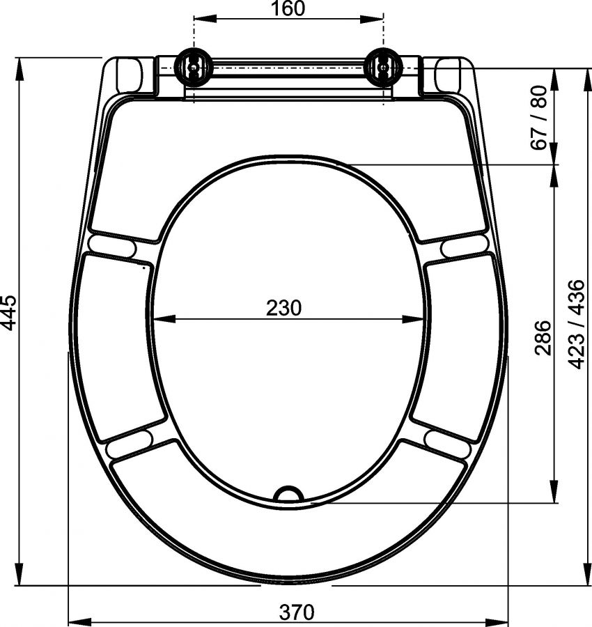 Alcaplast sedátko ALC-A601 duroplast