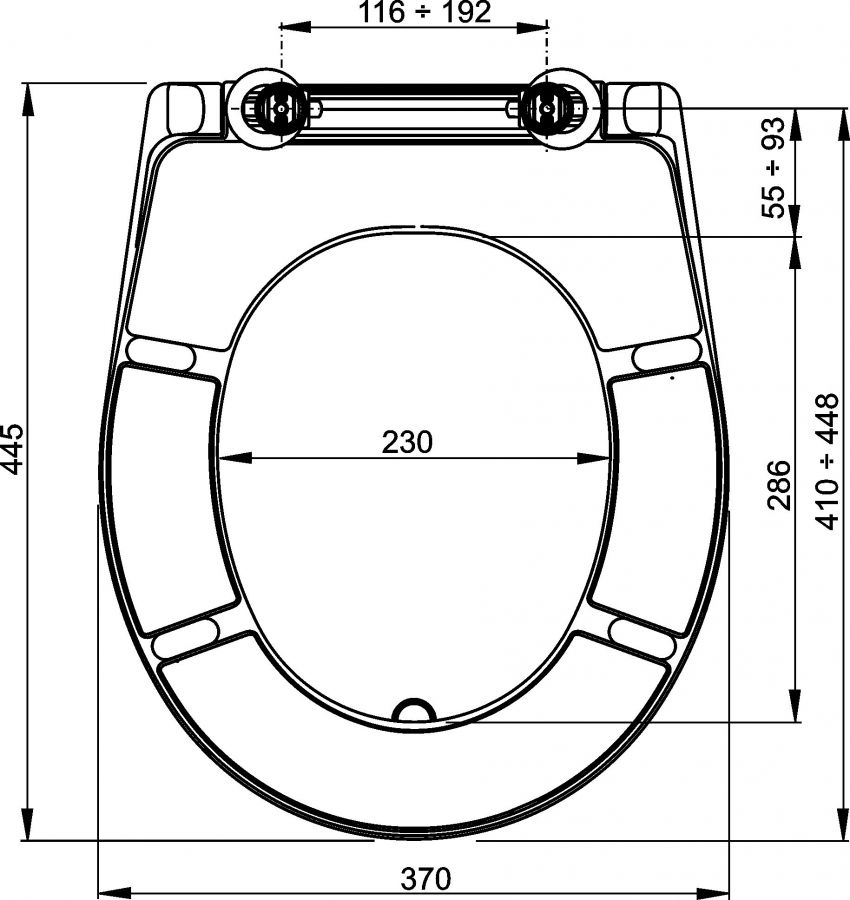 Alcaplast sedátko ALC-A602 duroplast