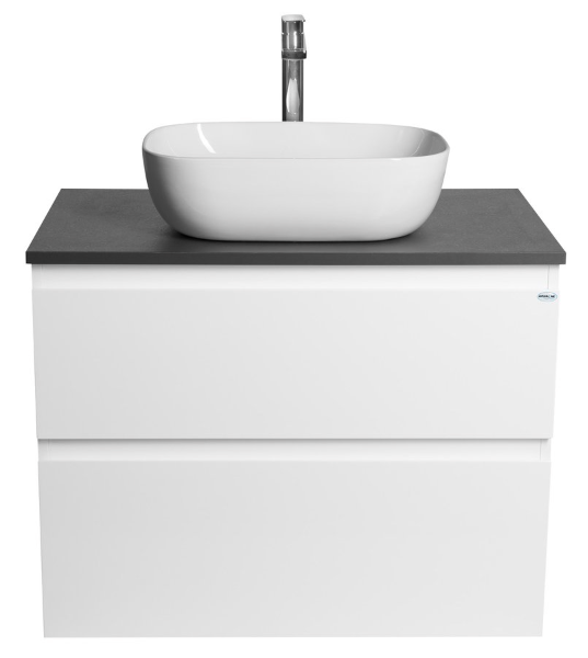 Altair AI280-03 skrinka s doskou 78,5 cm, biela/antracit bridlica