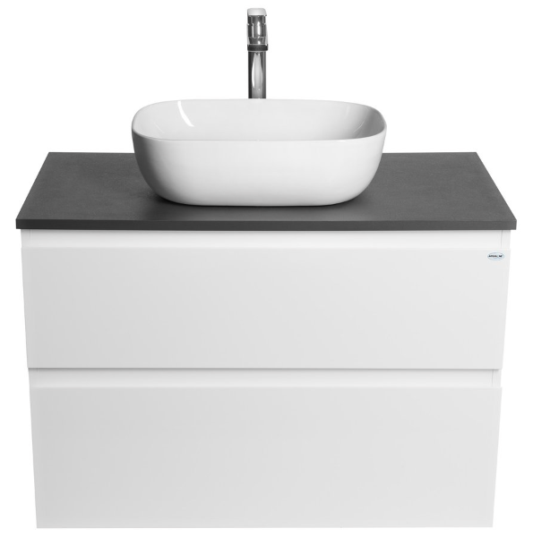 Altair AI290-03 skrinka s doskou 87,5 cm, biela/antracit bridlica