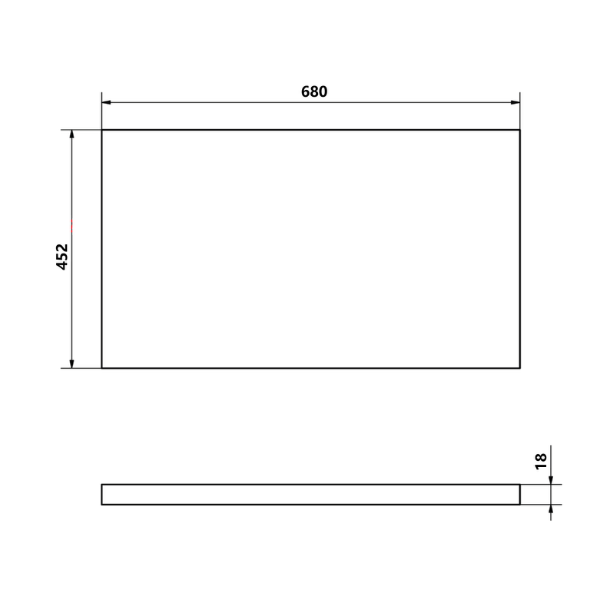 Altair AI872 doska pod umývadlo 68x45,2 cm, antracit bridlica