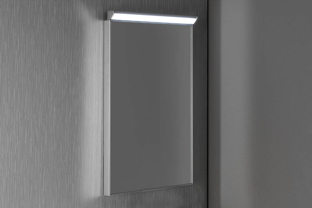Bora AL746 zrkadlo v ráme s LED osvetlením a vypínačom 40x60 cm