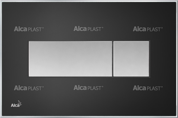 Alcaplast tlačítko M1374 čierne lesklé