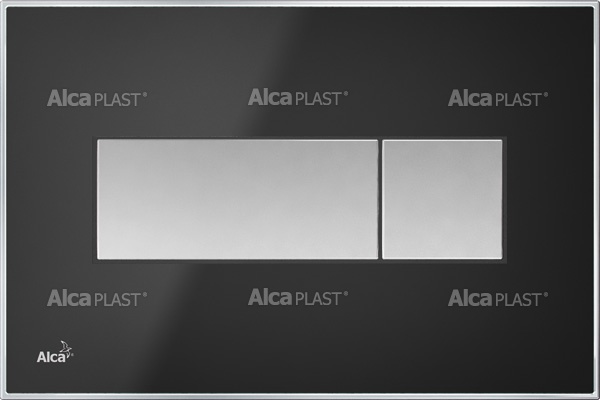 Alcaplast tlačítko M1375 čierne matné