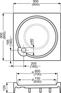 Roltechnik sprchová vanička ALOHA-P 800