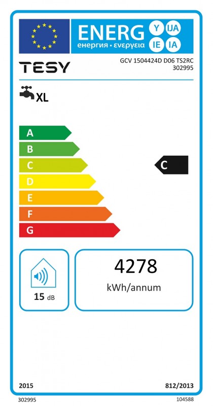 Tesy Anticalc AC 150V elektrický zvislý ohrievač