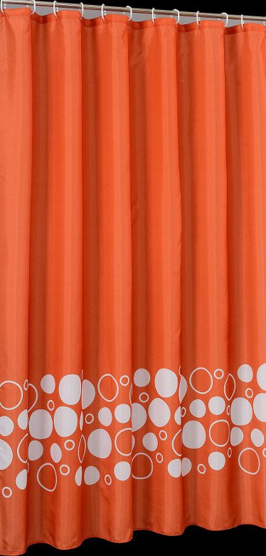 Aqualine 23789 sprchový záves 180x200cm, 100% polyester, oranžový