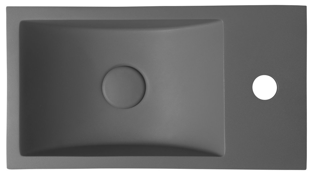 Crest R AR408 umývadlo vrátane výpuste, 40x22 cm, betón