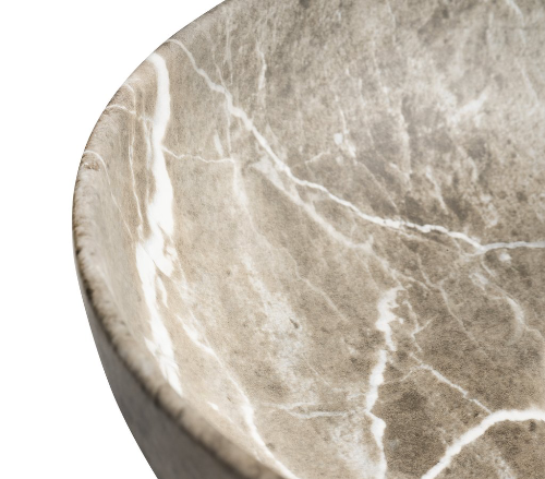 Rondane AR435BM keramické umývadlo na dosku priemer 41cm, breccia marmor