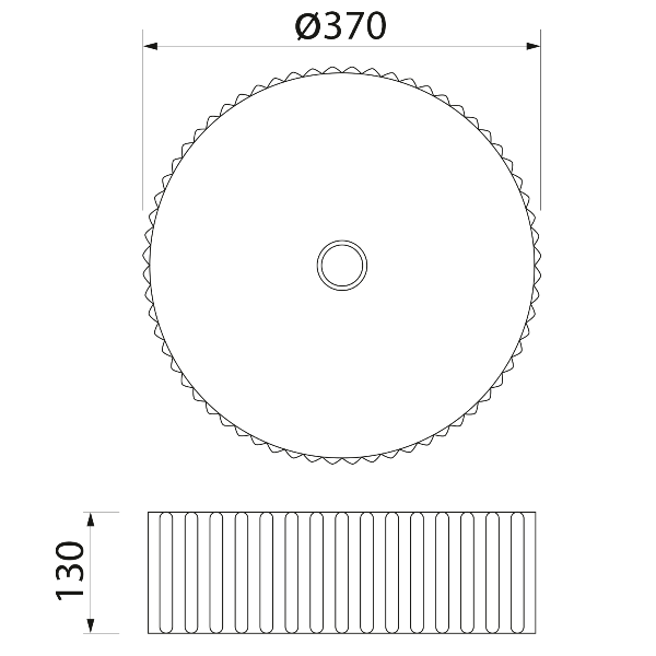 Picobello AR484 umývadlo na dosku 37cm, biele