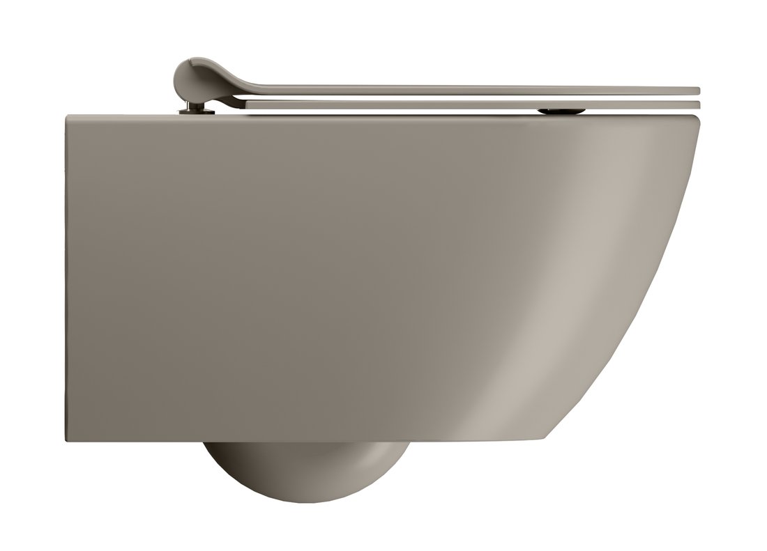 Pura 881505 WC závesné 55x36 cm, Swirlflush, tortora mat