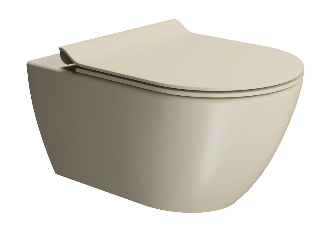 Pura 881508 WC závesné 55x36 cm, Swirlflush, creta mat