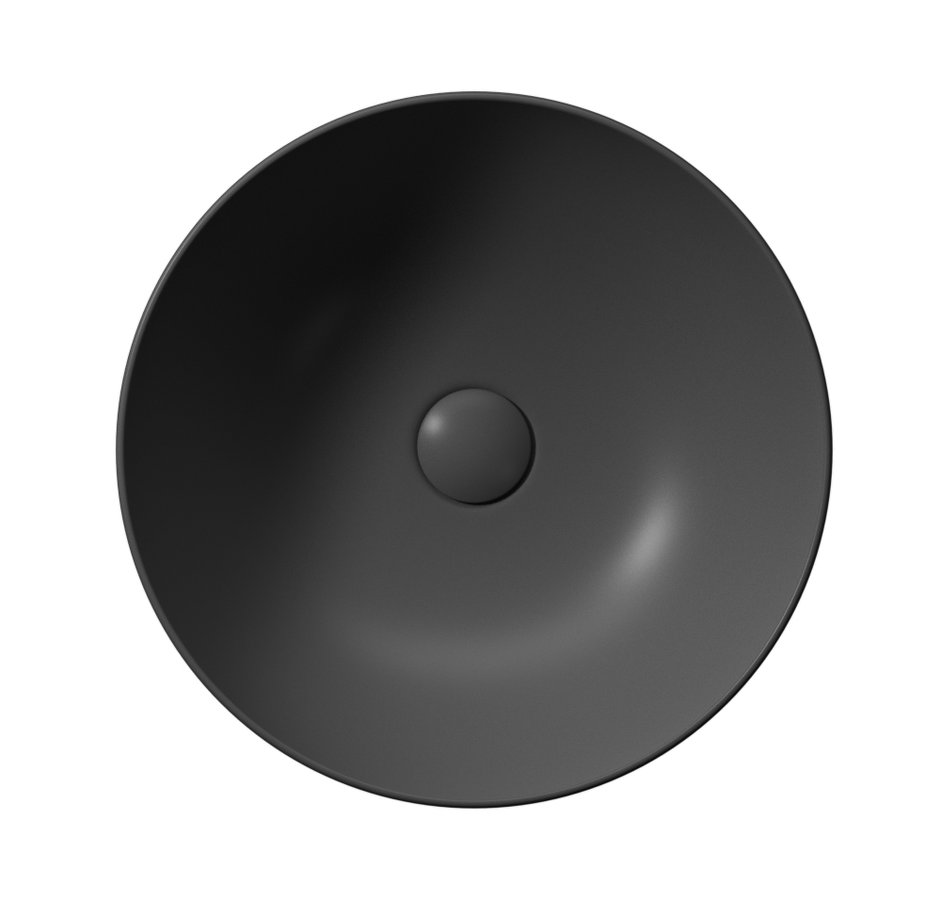 Pura 885126 umývadlo na dosku, priemer 42 cm, čierna mat