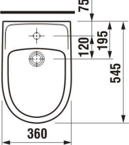 Jika Lyra Plus stojaci bidet H8323800003041