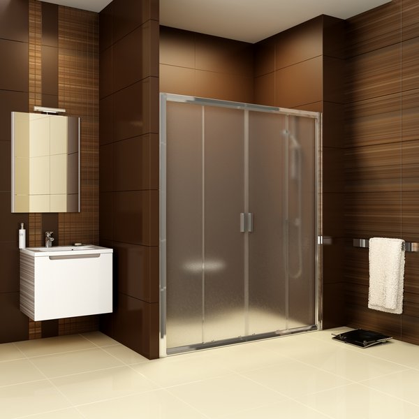 Ravak Blix sprchové dvere BLDP4-150 satin+transparent