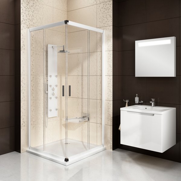 Ravak Blix sprchový kút BLRV2-80 lesk / transparent