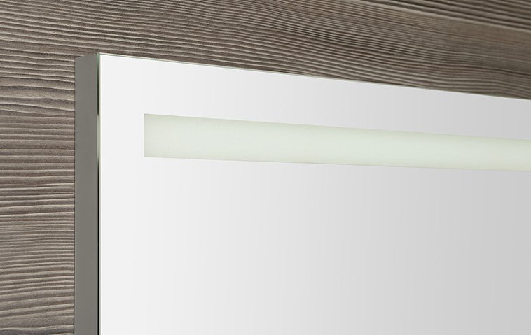 Breto BT080 zrkadlo s policou a LED osvetlením 80x60,8 mm