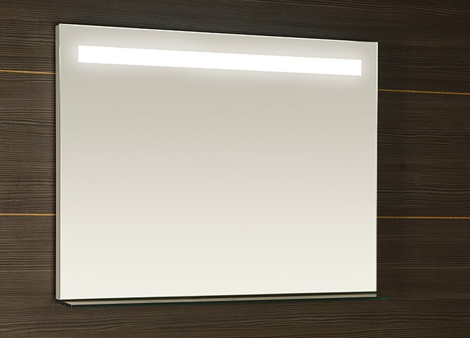 Breto BT080 zrkadlo s policou a LED osvetlením 80x60,8 mm